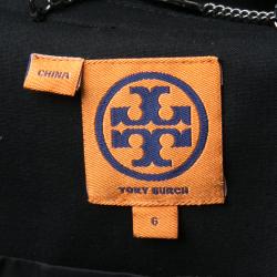 Pre Owned Tory Burch Wool Notched Collar Tailored Blazer S