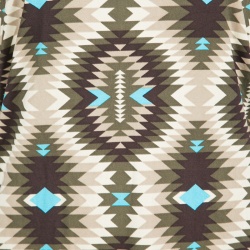 Tory Burch Multicolor Geometric Print Silk Boat Neck Dress M