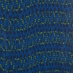 Pre Owned Tory Burch Indian Ocean Blue Courchevel Pleated Printed Maxi Skirt M