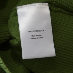Pre Owned Tory Burch Lemon Green Cotton Button Front Simone Cardigan XS