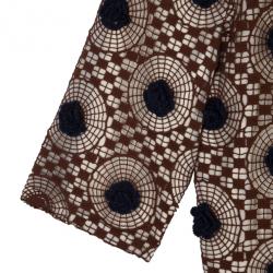 Tory Burch Crochet Silk Top L