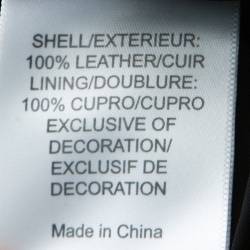 Pre Owned Tory Burch Black Leather Chain Detail Shorts S