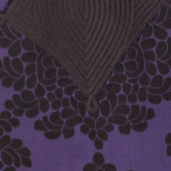Pre Owned Tory Burch Purple and Brown Floral Print Cotton Safo Tunic XL