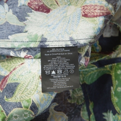 Pre Owned Tory Burch Multicolor Printed Stretch Silk Garden Visteria Dress M