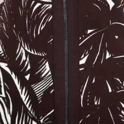 Tory Burch Brown Printed Stretch Knit Coconut Tabora Dress M