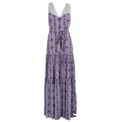 Tory Burch Logan Printed Maxi Dress L