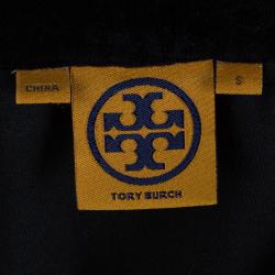 Tory Burch Monochrome Velour Tunic Top S