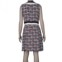 Pre Owned Tory Burch Multicolor Belted Sheath Dress M