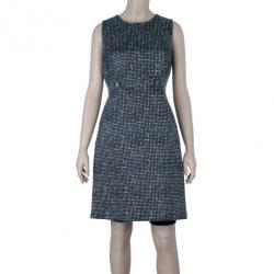 Pre Owned Tory Burch Monochrome Sheath Dress M