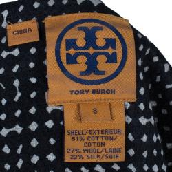 Pre Owned Tory Burch Monochrome Sheath Dress M