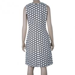 Pre Owned Tory Burch Brown Polka-Dot Sheath Dress M