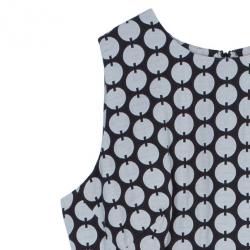 Pre Owned Tory Burch Brown Polka-Dot Sheath Dress M