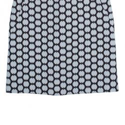 Pre Owned Tory Burch Brown Polka-Dot Sheath Dress M