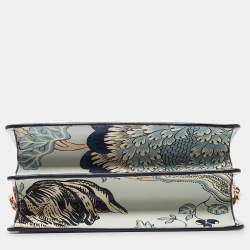 Pre Owned Tory Burch Multicolor Floral Print Leather Robinson Shoulder Bag