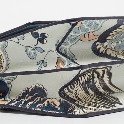 Pre Owned Tory Burch Multicolor Floral Print Leather Robinson Shoulder Bag