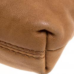 مملوكة مسبقًا حقيبة كروس توري برش غطاء قلاب جلد بنية