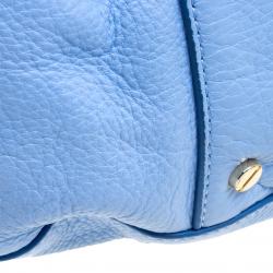 Pre Owned Tory Burch Light Blue Leather Amanda Hobo