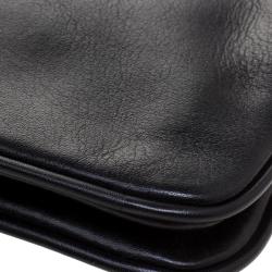 Pre Owned حقيبة كتف توري برش ريفا جلد أسود