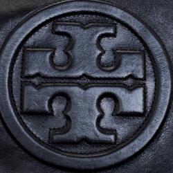 Pre Owned Tory Burch Black Leather Reva Shoulder Bag