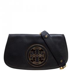 Leather crossbody bag Tory Burch Black in Leather - 35772869