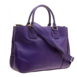 مملوكة مسبقًا Tory Burch Purple Leather Robinson Tote