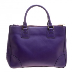 مملوكة مسبقًا Tory Burch Purple Leather Robinson Tote