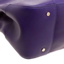 مملوكة مسبقًا Tory Burch Purple Leather Robinson Tote