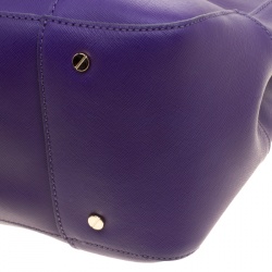 مملوكة مسبقًا Tory Burch Purple Leather Robinson Tote