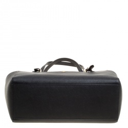 Pre Owned حقيبة يد توري برش يورك إبزيم متوسطة جلد سوداء