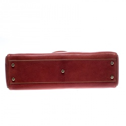 Pre Owned Cartier Light Burgundy Leather Small Marcello de Cartier Hobo