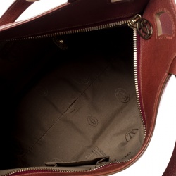 Pre Owned Cartier Light Burgundy Leather Small Marcello de Cartier Hobo