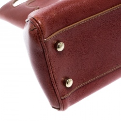 Pre Owned Cartier Light Burgundy Leather Small Marcello de Cartier Hobo