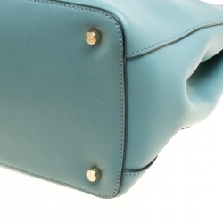 Pre Owned حقيبة يد توري برش يد علوية ايست ويست روبينسون جلد خضراء فاتحة