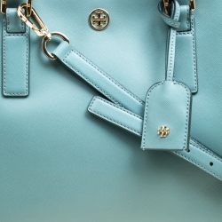 Pre Owned حقيبة يد توري برش يد علوية ايست ويست روبينسون جلد خضراء فاتحة