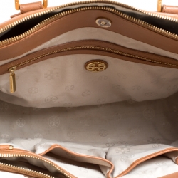 مملوكة مسبقًا Tory Burch Brown Leather Robinson Top Handle Bag