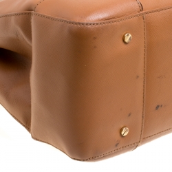 مملوكة مسبقًا Tory Burch Brown Leather Robinson Top Handle Bag