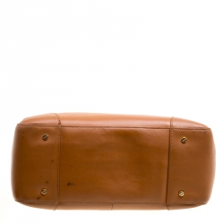 مملوكة مسبقًا Tory Burch Brown Leather Robinson Top Handle Bag