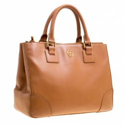 مملوكة مسبقًا Tory Burch Brown Leather Robinson Top Handle Bag