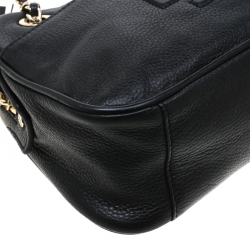 مملوكة مسبقًا Tory Burch Black Leather Bombe Chain Crossbody Bag