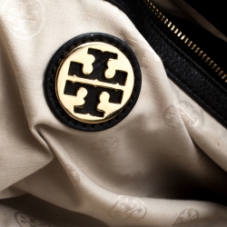 Pre Owned Tory Burch Black Leather Amanda Hobo