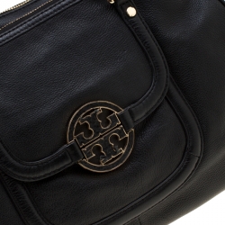 Pre Owned Tory Burch Black Leather Amanda Hobo