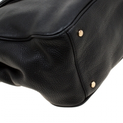Pre Owned Tory Burch Black Leather Amanda Hobo