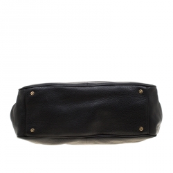 Pre Owned Tory Burch Black Leather Amanda Hobo