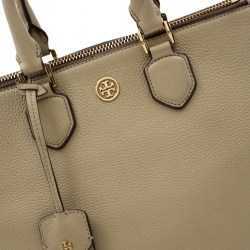 Pre Owned حقيبة يد توري برش جلد بيج