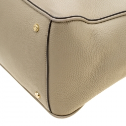 Pre Owned حقيبة يد توري برش جلد بيج