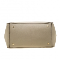 Pre Owned حقيبة يد توري برش جلد بيج