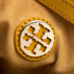 Tory Burch Yellow Leather Robinson Tote