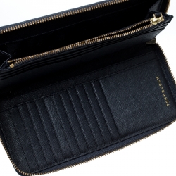 Pre Owned  محفظة كونتيننتال توري برش روبنسون جلد زرقاء كحلية