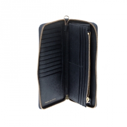 Pre Owned  محفظة كونتيننتال توري برش روبنسون جلد زرقاء كحلية