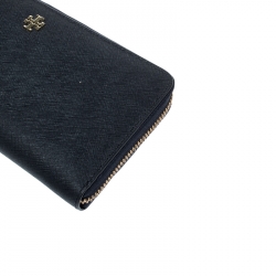 Pre Owned  محفظة كونتيننتال توري برش روبنسون جلد زرقاء كحلية